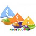 Игрушки для купания Лодочки Baby Mix S195BC, 3 шт.